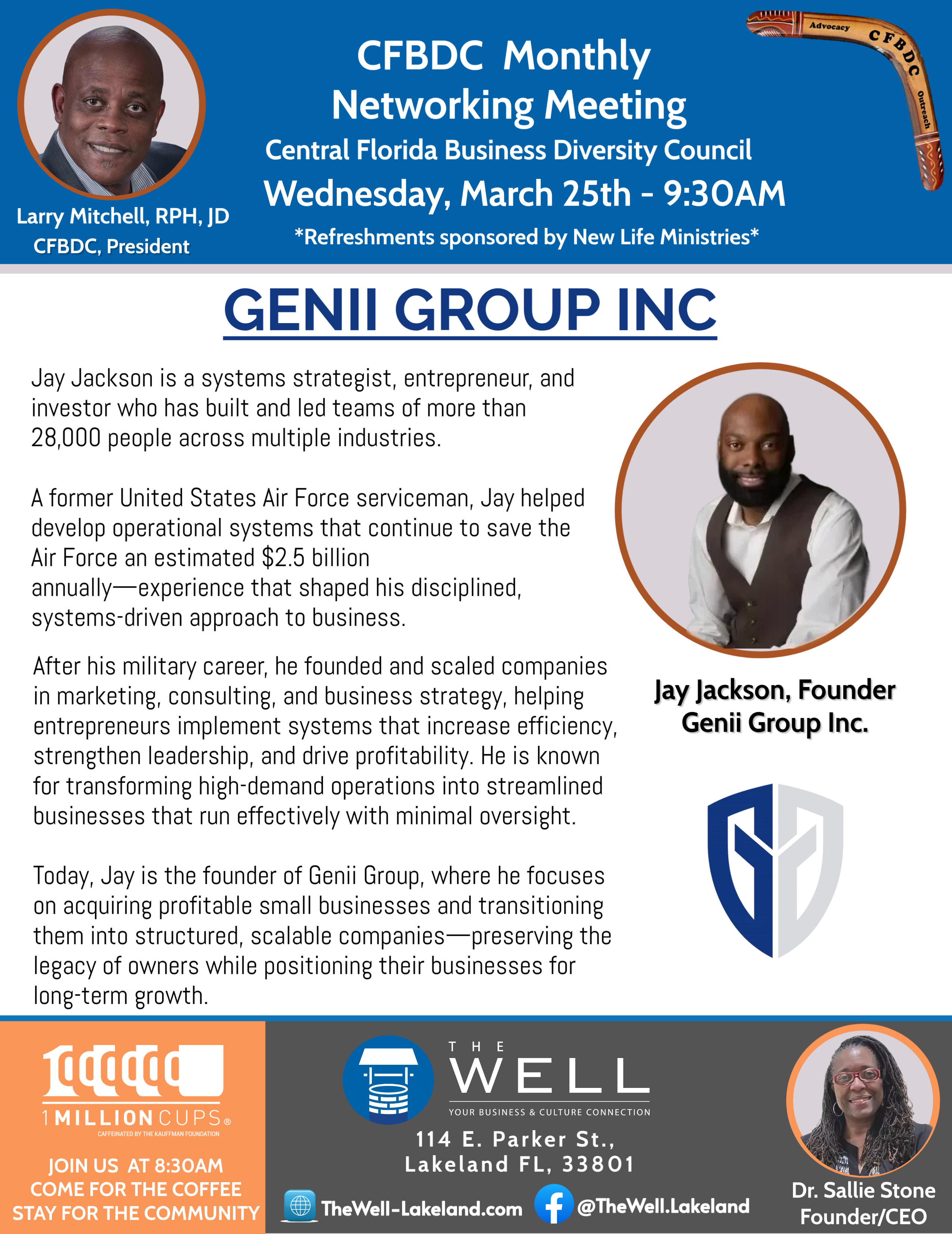 CFBDC Monthly Networking Meeting